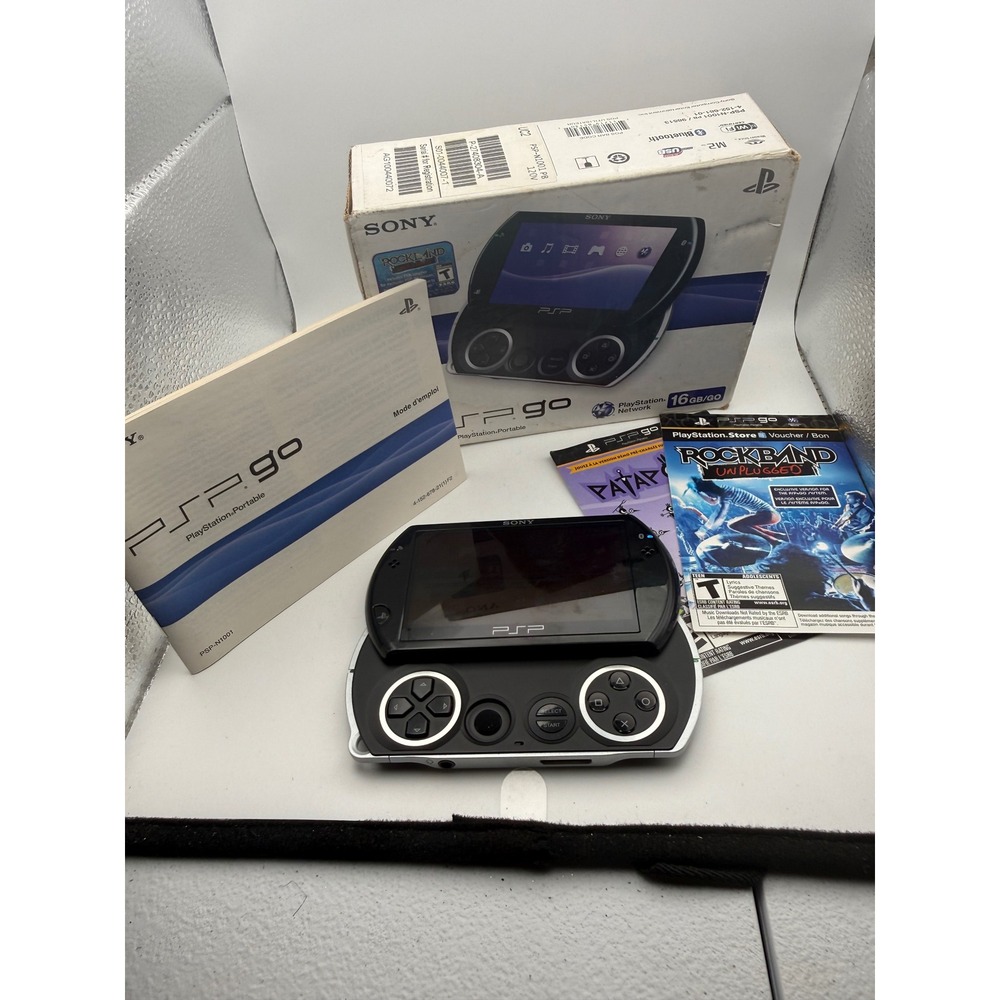 Sony PSP Go Piano Black 16GB Handheld Console PSP-N1001 Boxed Tested